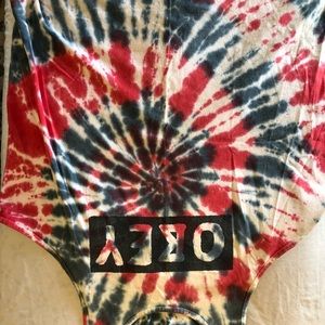 Obey tie-dye tank top